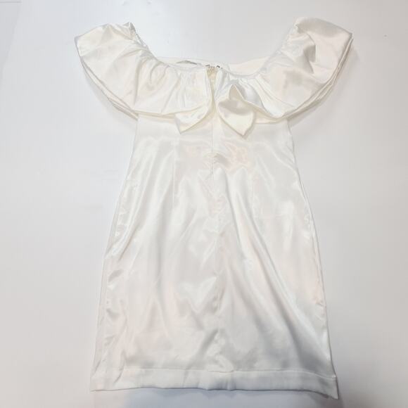 MORE TO COME Caira Ruffle Dress in White Small - Picture 10 of 12